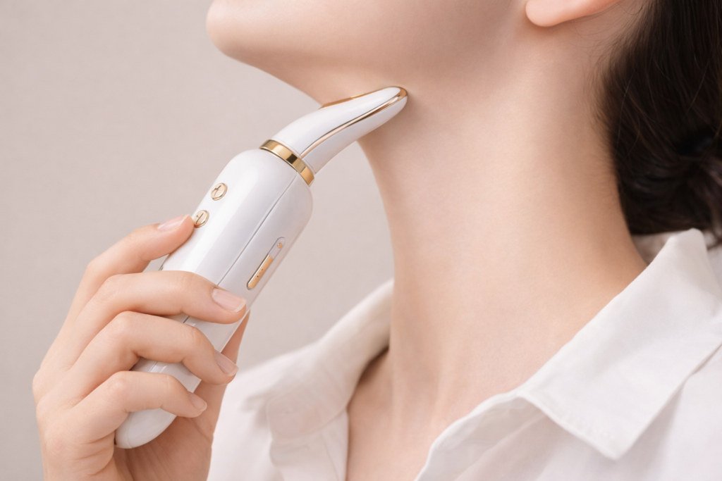 масажер для обличчя — домашна процедура для підтяжки шиї та овалу