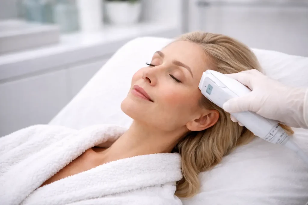 Темпоральний ліфтинг — апаратна підтяжка зони скронь і брів