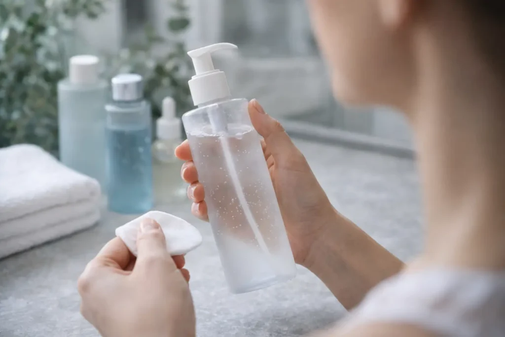 Тонік для обличчя — нанесення тоніка після очищення шкіри